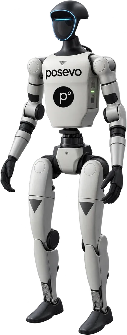 Unitree G1 · EVO, humanoïde robot van Posevo, vrijstaand